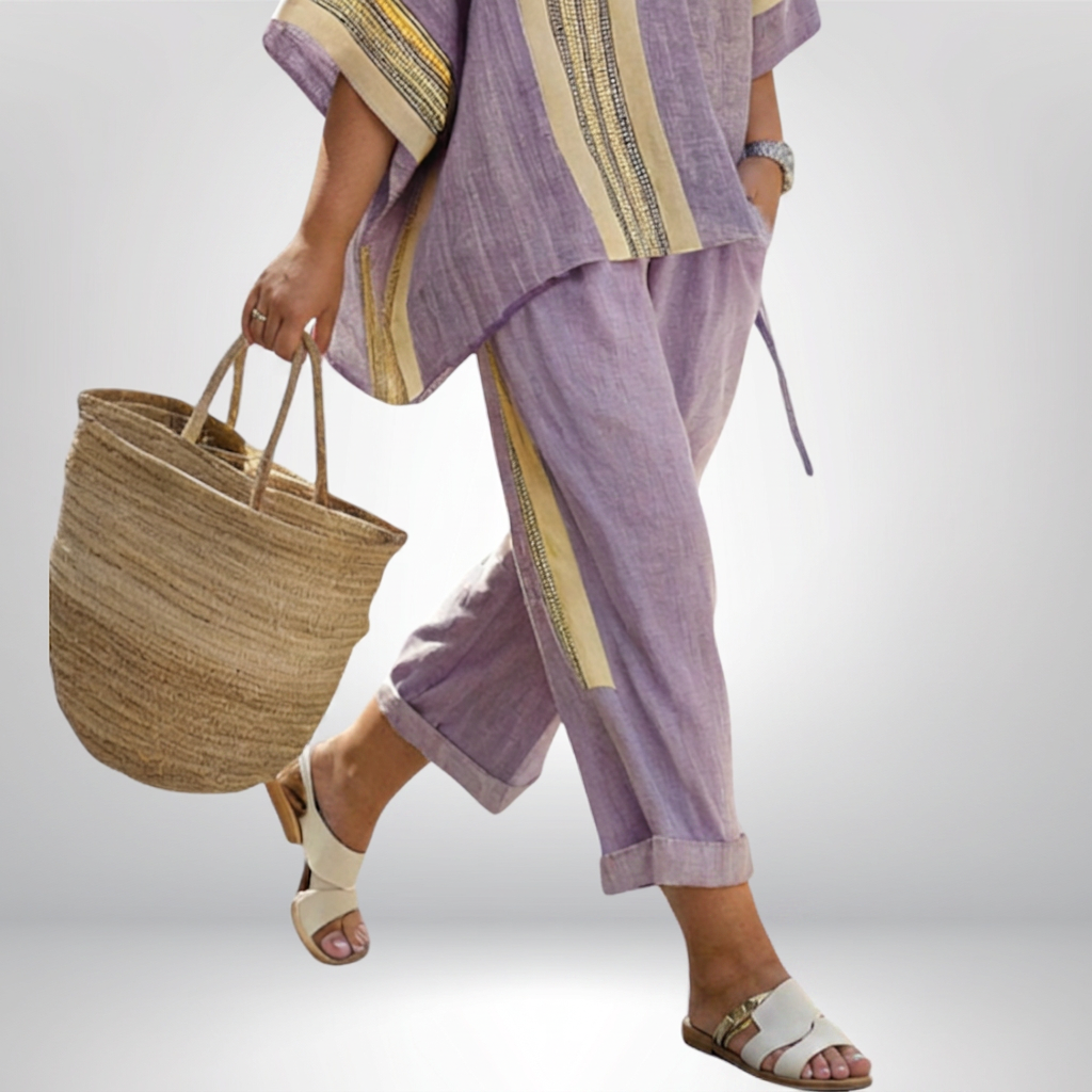 Hattie | Boho Stripet Sett