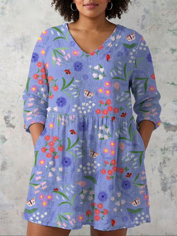 Winslow | Lang Bluse med V-Hals