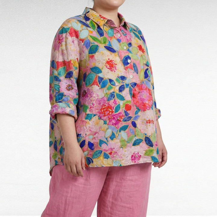 Saskia | Elegant Lin Sommerbluse