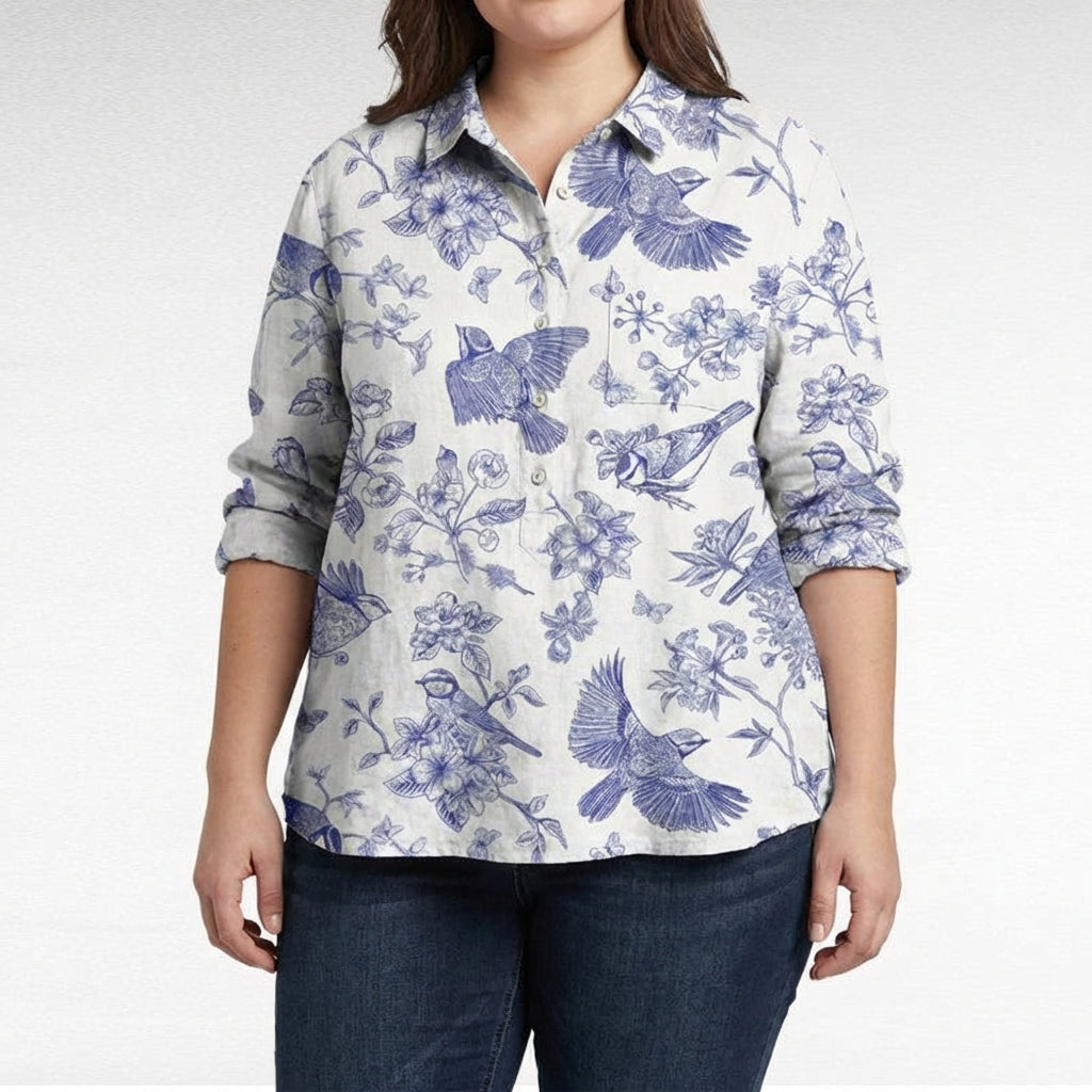 Saskia | Elegant Lin Sommerbluse