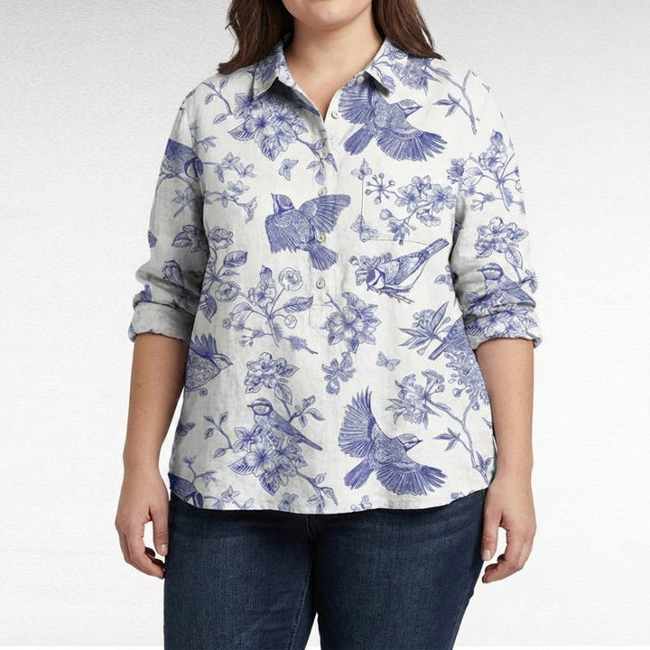 Saskia | Elegant Lin Sommerbluse