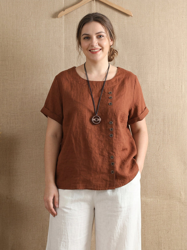Nadya | Casual Bomull Bluse