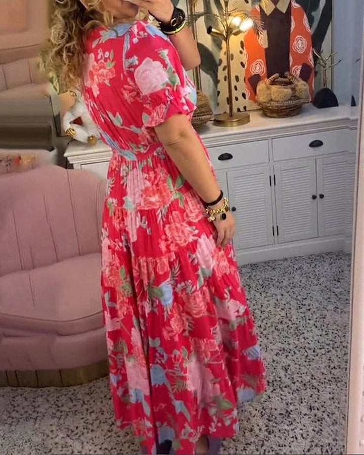 Salma | Blomstrete Maxi Kjole