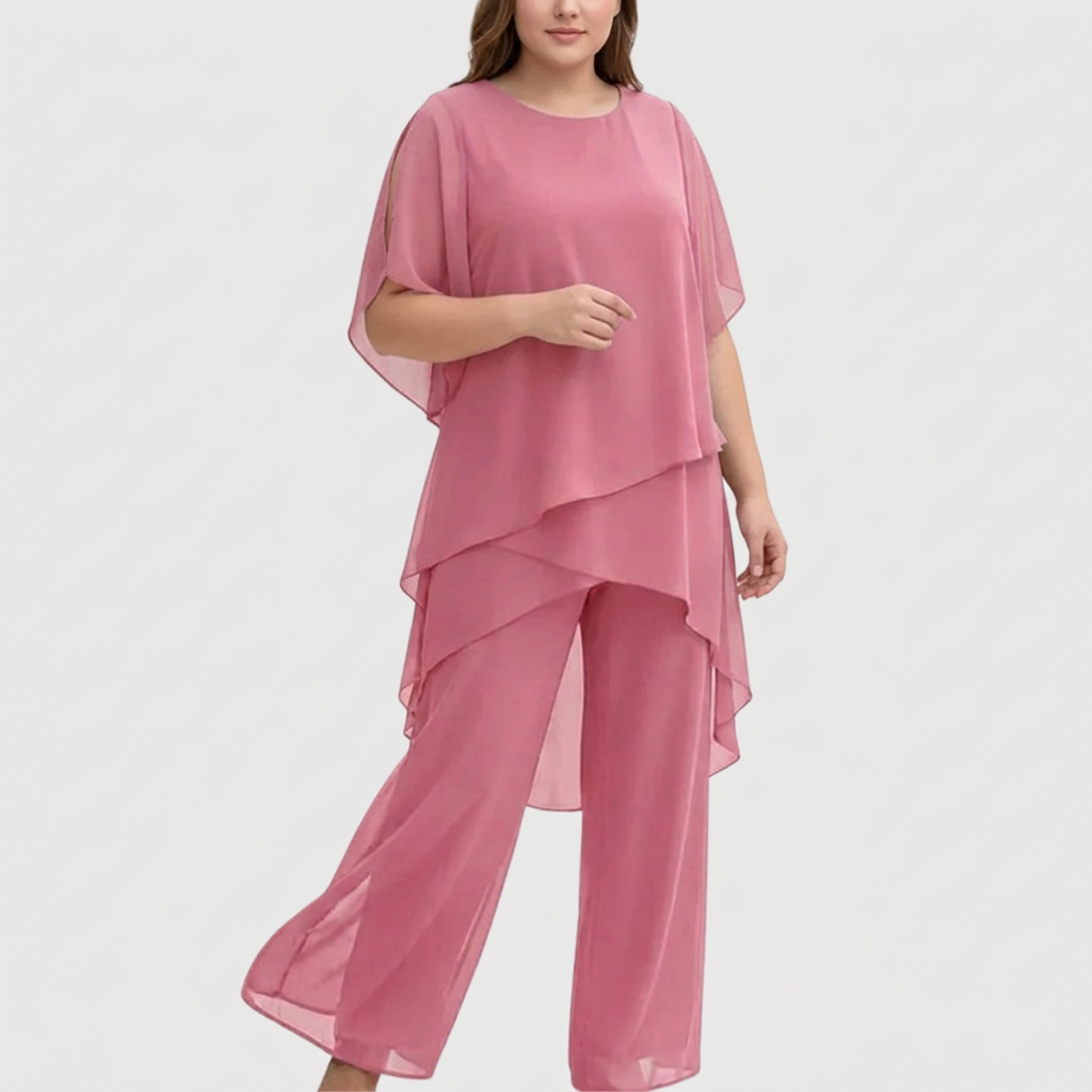Isolde | Dress med draperte palazzo-bukser
