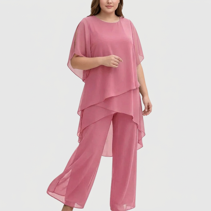 Isolde | Dress med draperte palazzo-bukser