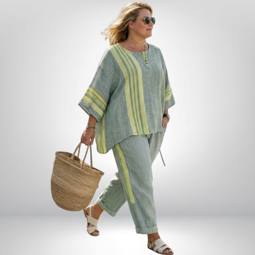 Hattie | Boho Stripet Sett