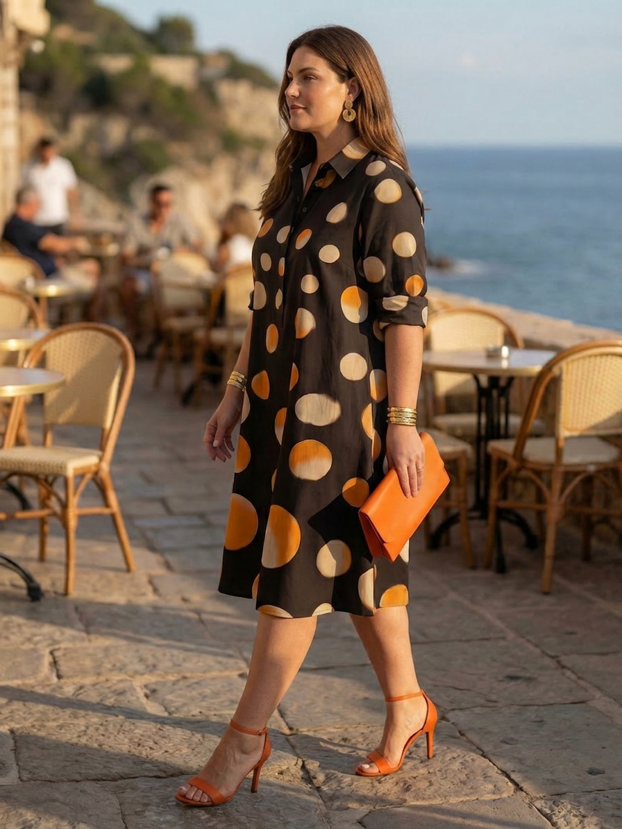 Anaïs | Sunset Dot Kjole