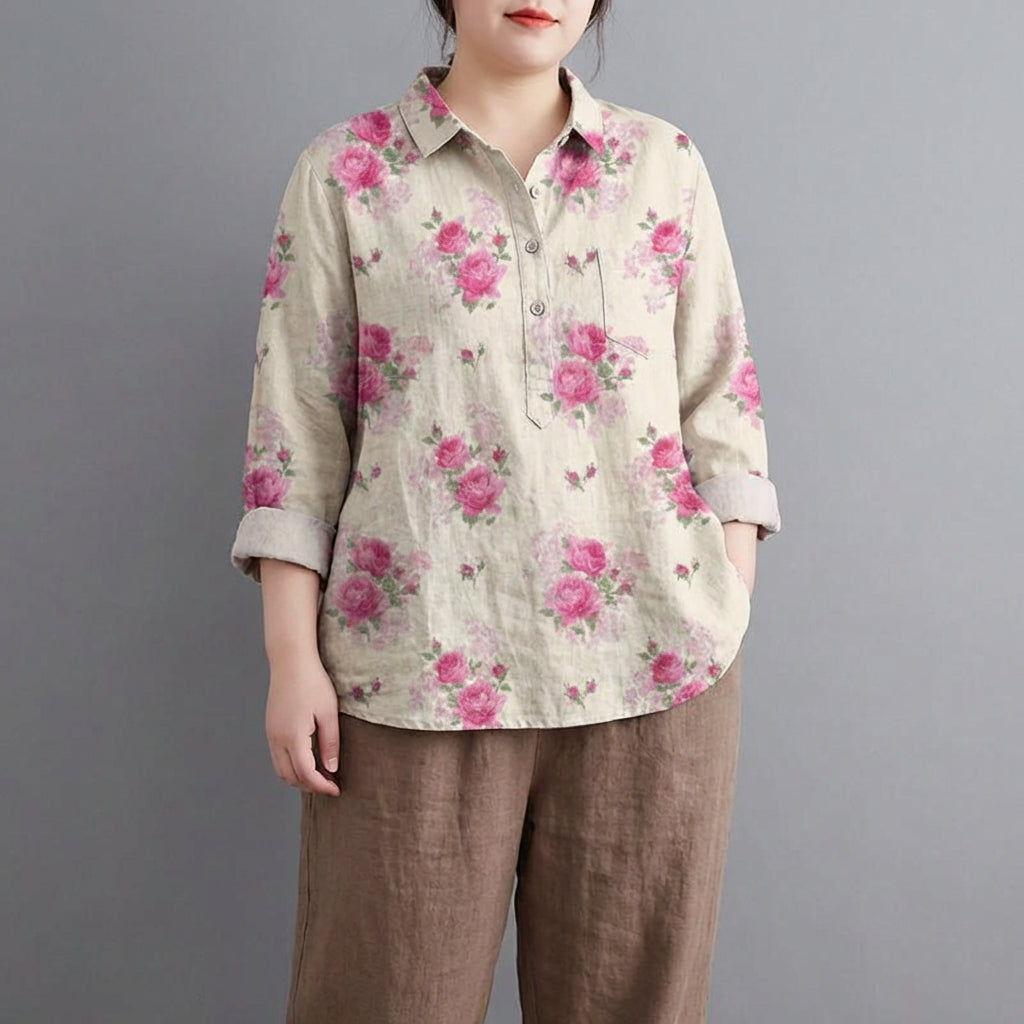 Saskia | Elegant Lin Sommerbluse