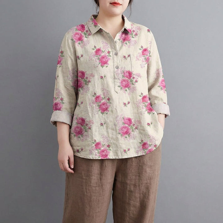 Saskia | Elegant Lin Sommerbluse