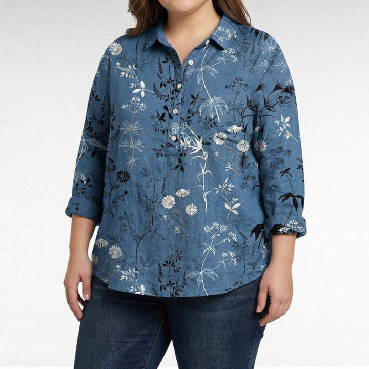Saskia | Elegant Lin Sommerbluse