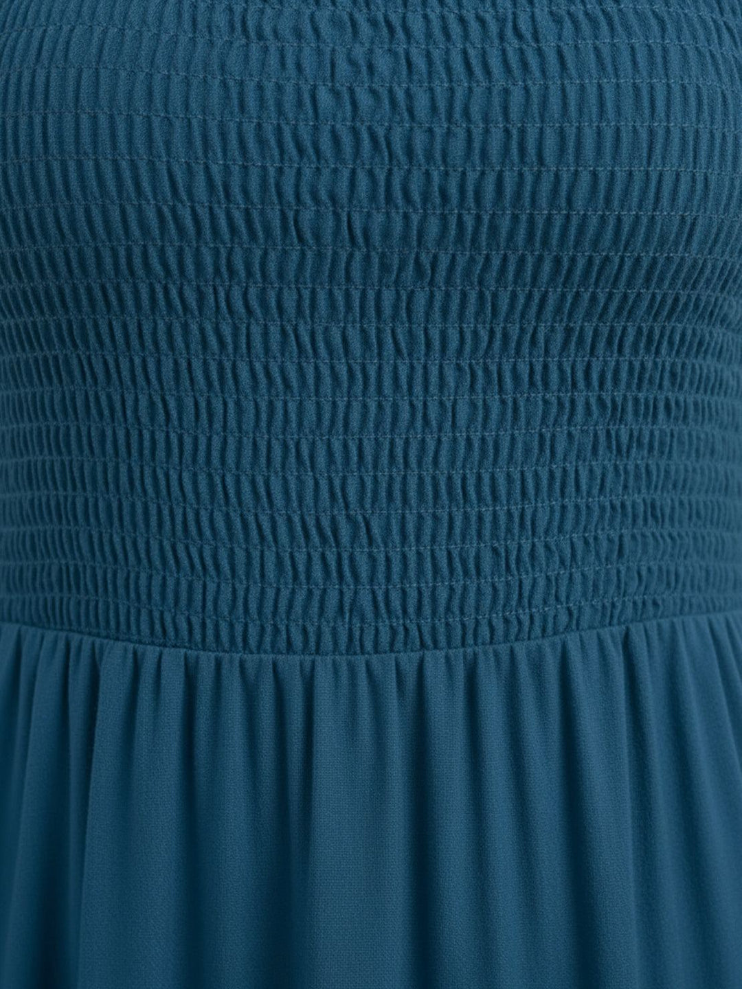 Cassia - Smocked Uten Ermer Maxi Kjole