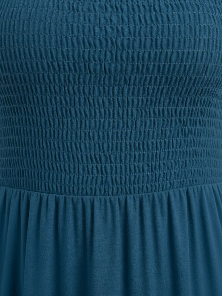 Cassia - Smocked Uten Ermer Maxi Kjole