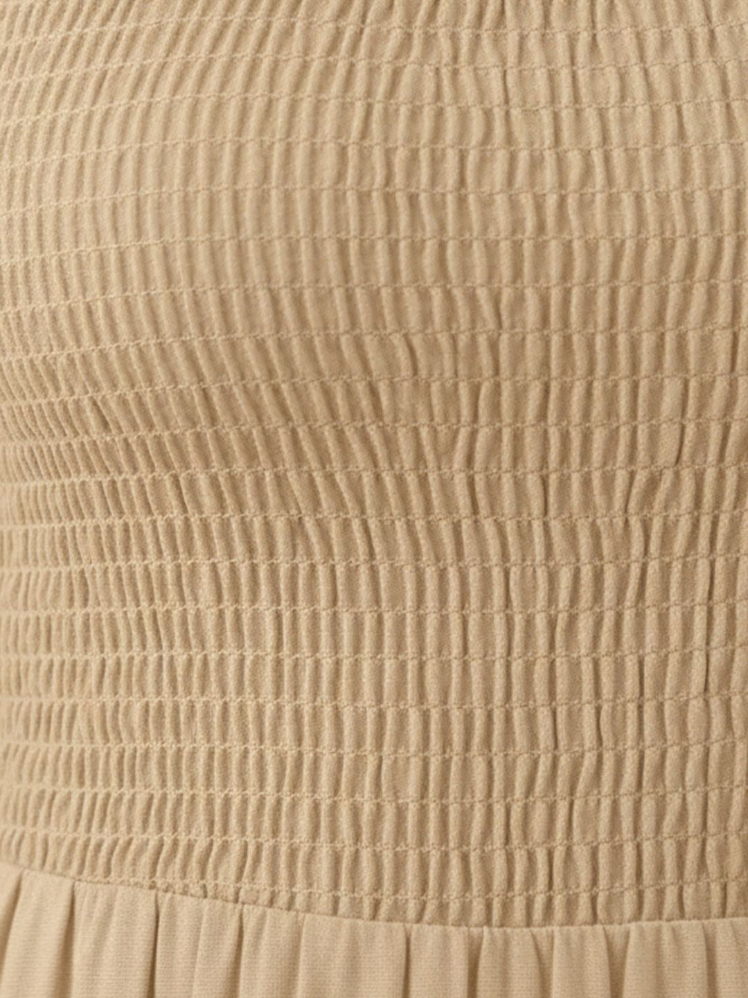 Cassia - Smocked Uten Ermer Maxi Kjole