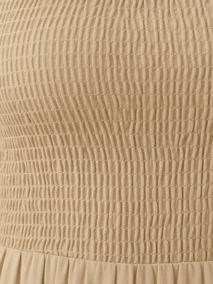 Cassia - Smocked Uten Ermer Maxi Kjole