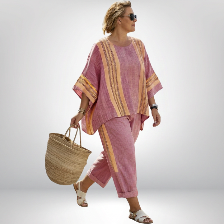 Hattie | Boho Stripet Sett
