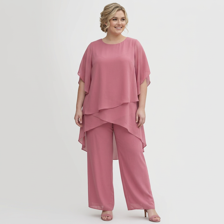 Isolde | Dress med draperte palazzo-bukser