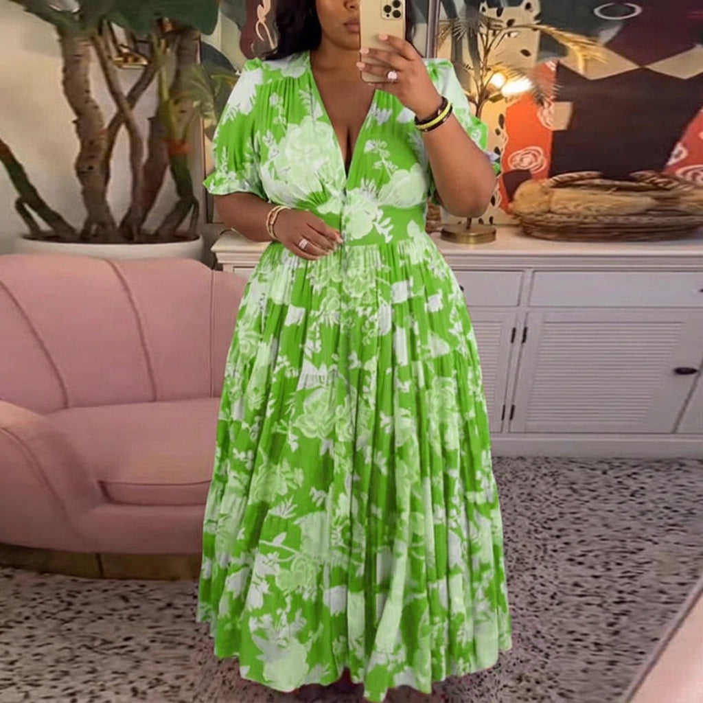 Salma | Blomstrete Maxi Kjole