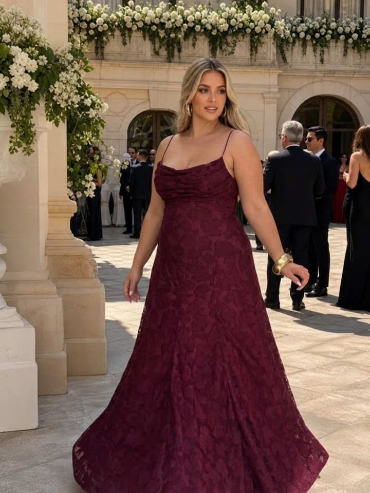 Noa | Spaghetti Stropp Full Blonde Maxi Kjole