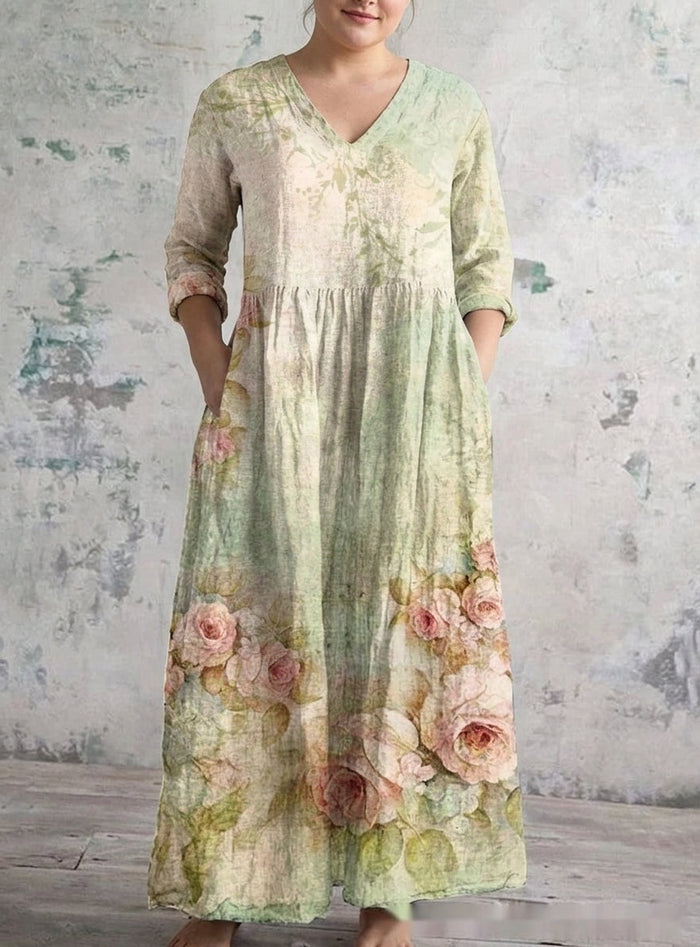 Nadia | Salvie Rose Maxi Kjole