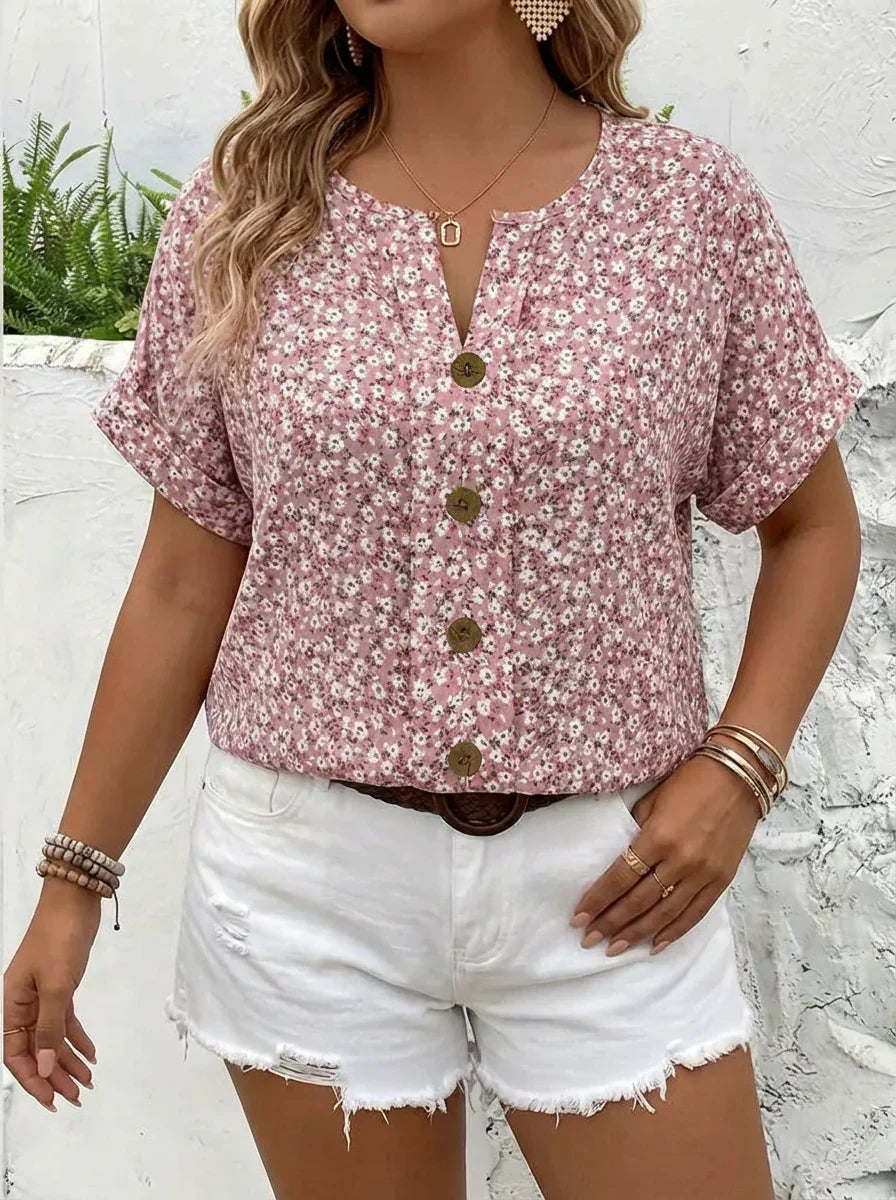 Astrid | Chic Blomstertrykk Bluse