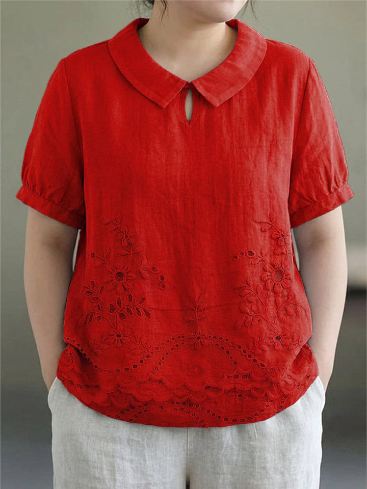 Anaïs | Brodert Blomsterskjorte
