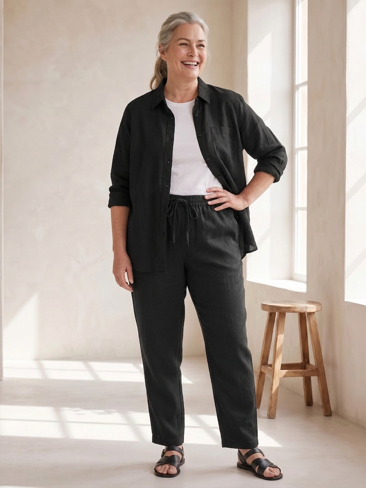 Paloma | Langermet skjorte og tapered bukser sett