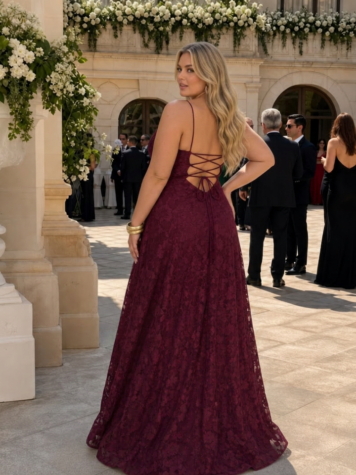Noa | Spaghetti Stropp Full Blonde Maxi Kjole