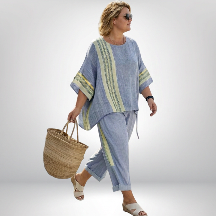 Hattie | Boho Stripet Sett