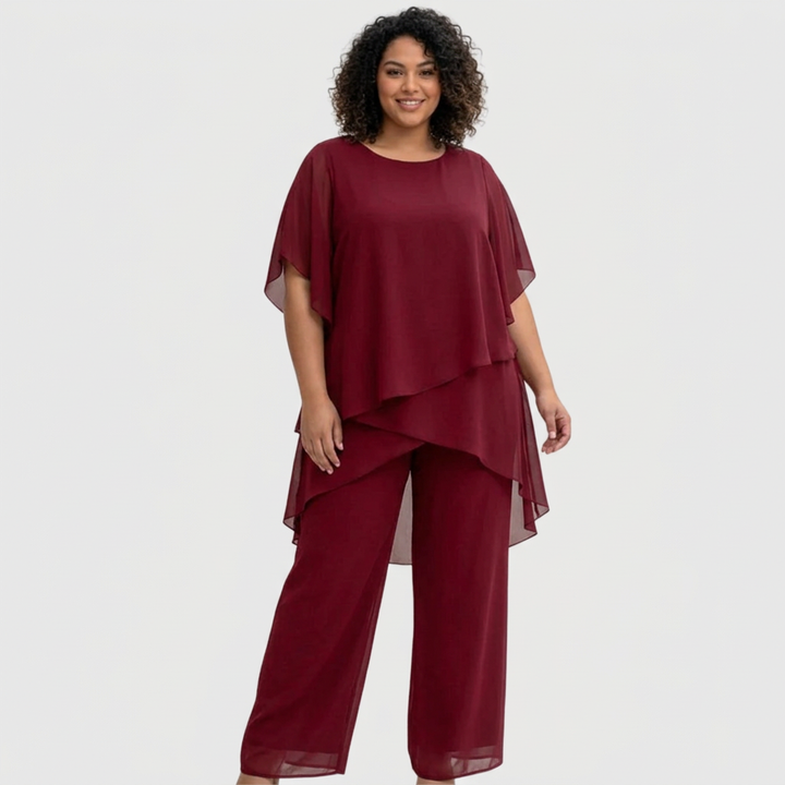 Isolde | Dress med draperte palazzo-bukser