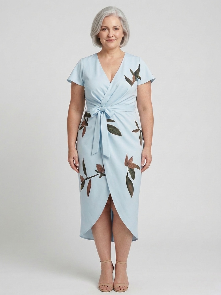 Eulalia - Elegant Innpakningskjole Sann