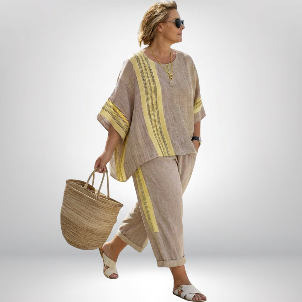 Hattie | Boho Stripet Sett