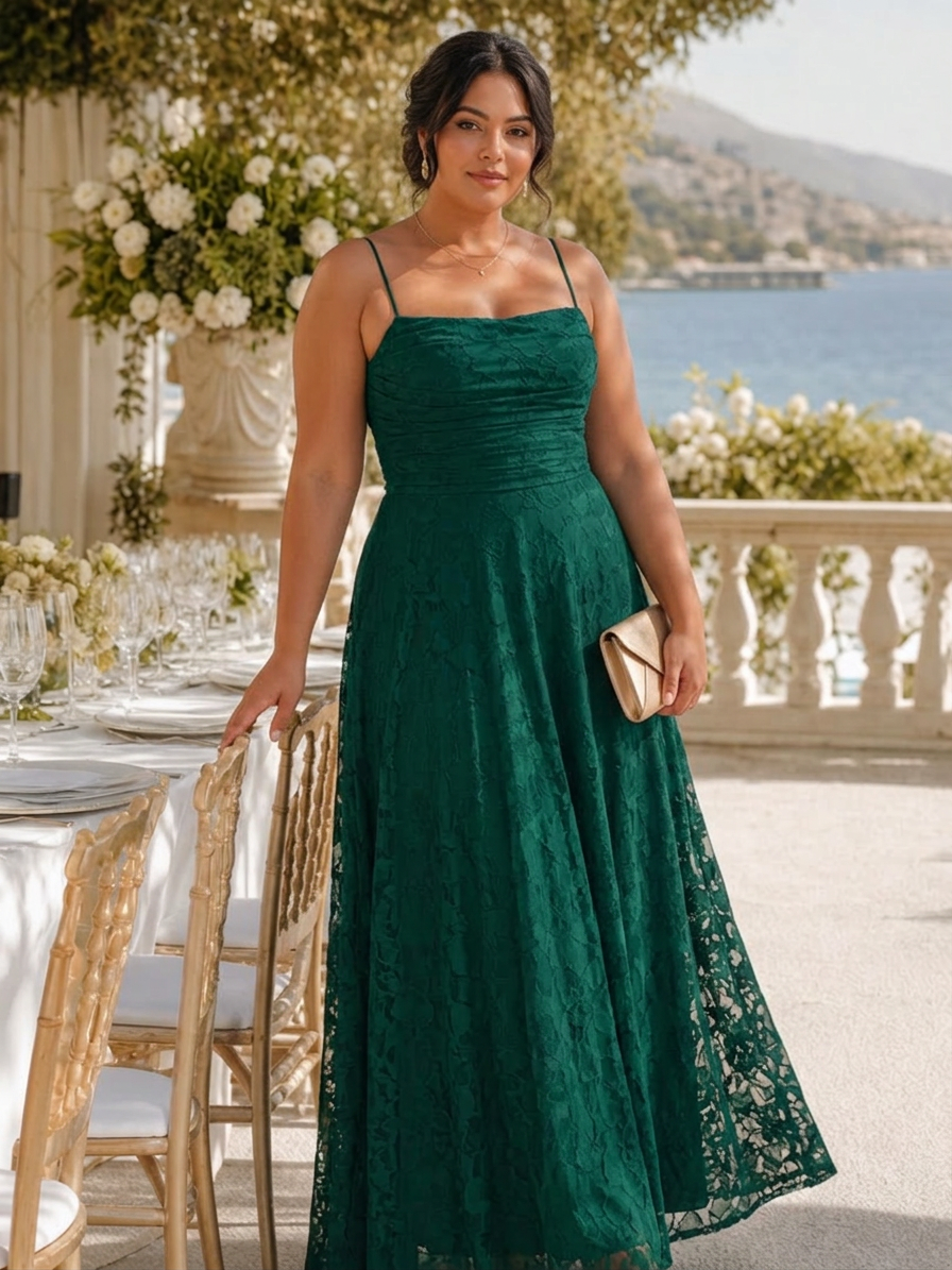 Noa | Spaghetti Stropp Full Blonde Maxi Kjole