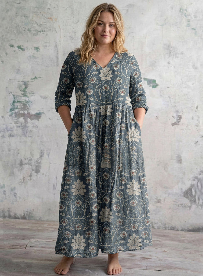 Adair | Vintage Vine Maxi Kjole