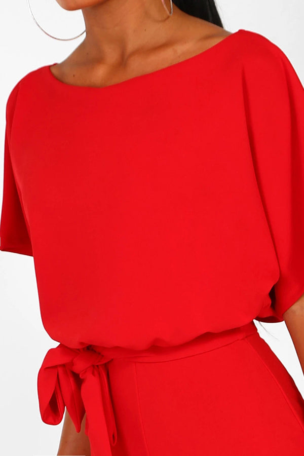 Cassia - Sommer knappebånd kortermet jumpsuit