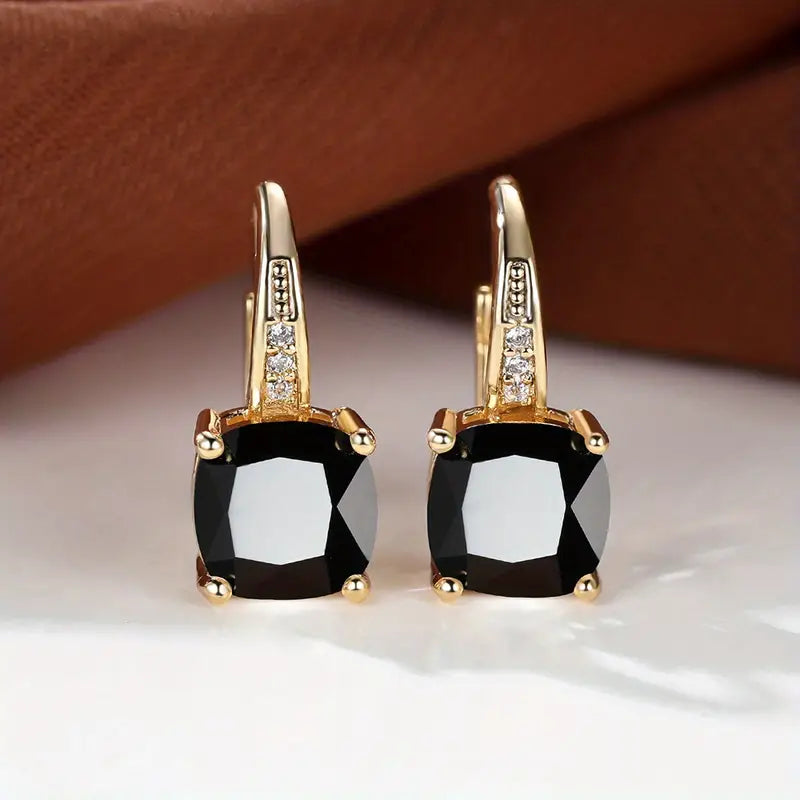 Amity Stone Hoop Øredobber | Gull