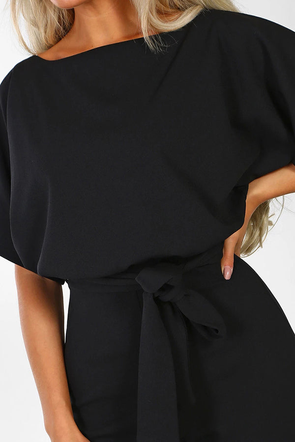 Cassia - Sommer knappebånd kortermet jumpsuit