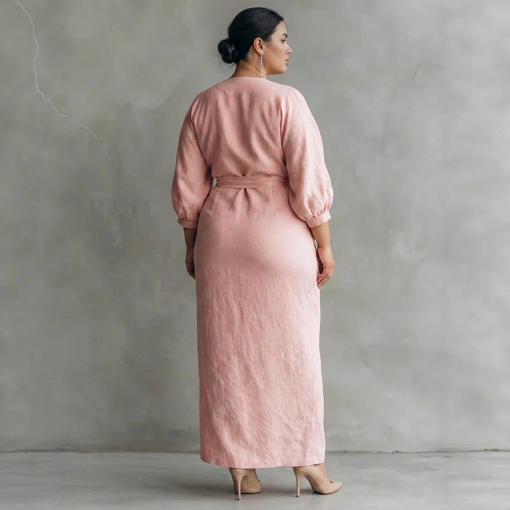Petra Midjeinnsnekkende Kjole: Elegant Feminin Silhuett