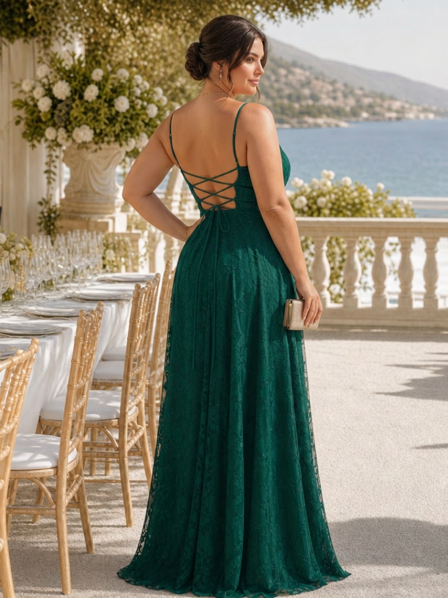 Noa | Spaghetti Stropp Full Blonde Maxi Kjole