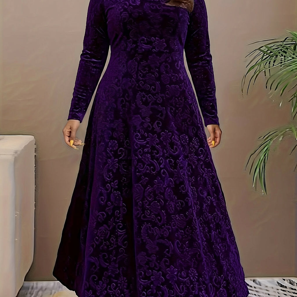 Evadne | Elegant Mønstrete Maxikjole