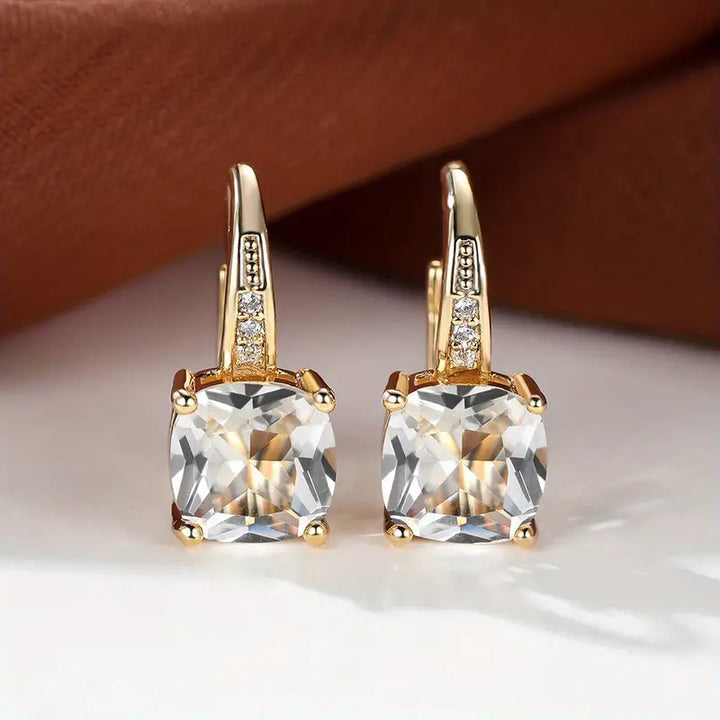 Amity Stone Hoop Øredobber | Gull