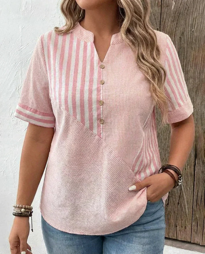 Frankie | Myk Stripete Bluse