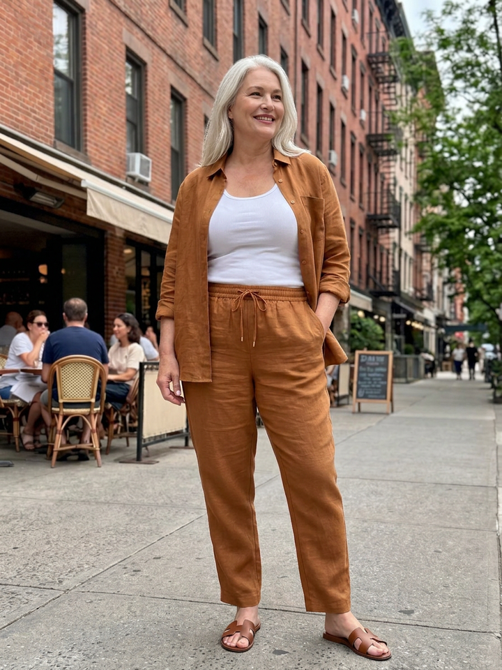 Paloma | Langermet skjorte og tapered bukser sett