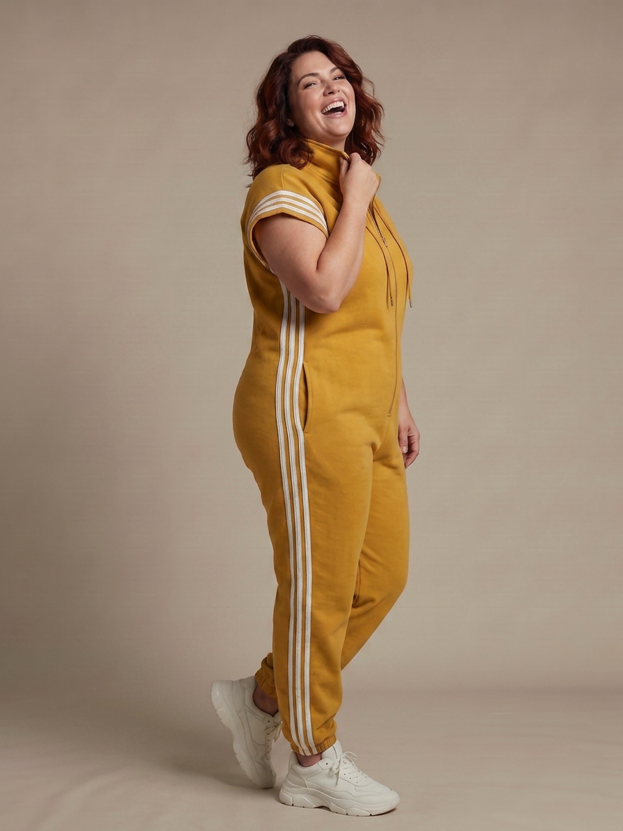 Winslow | Zip Front Stripe Panel Jumpsuit