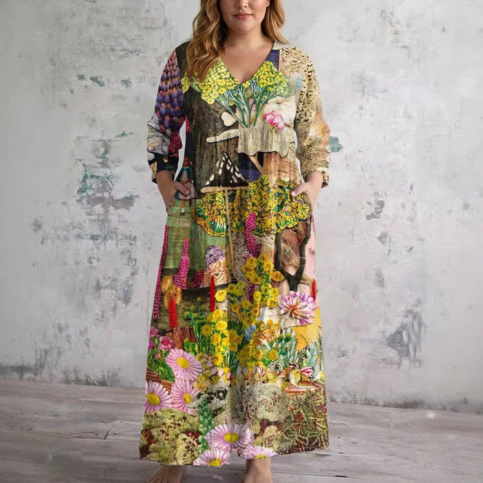 Sunniva | Secret Garden Maxi Kjole