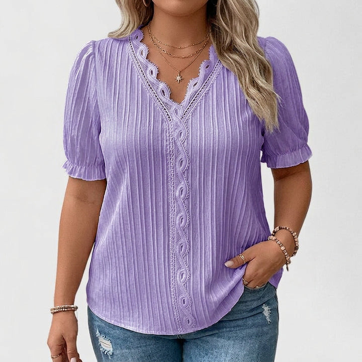 Cecily | Elegant V-Hals Bluse