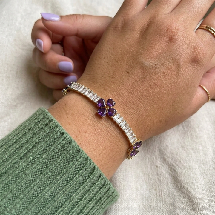 Lior Kløver Hjerte Armbånd | Gull