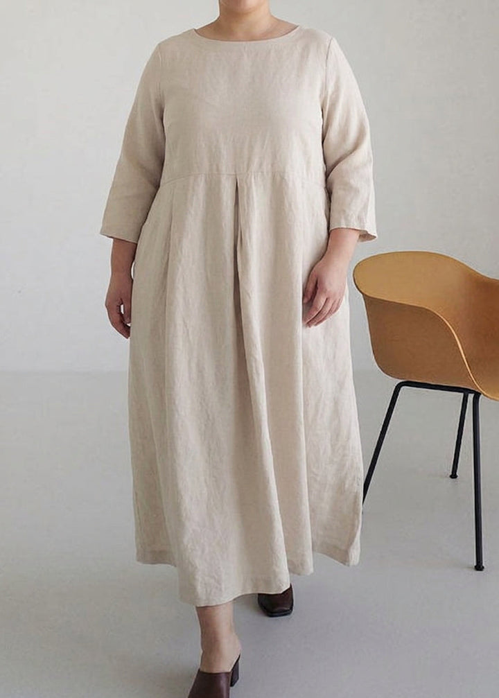 Celestine - Aprikos Bomullskjoler Lommer Patchwork Vår