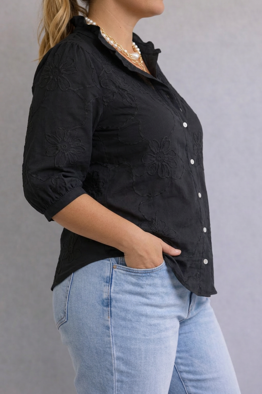 Petra | Blomstrete Bluse