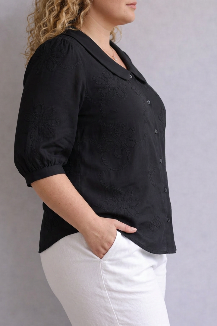 Signy | Blomstrete Bluse