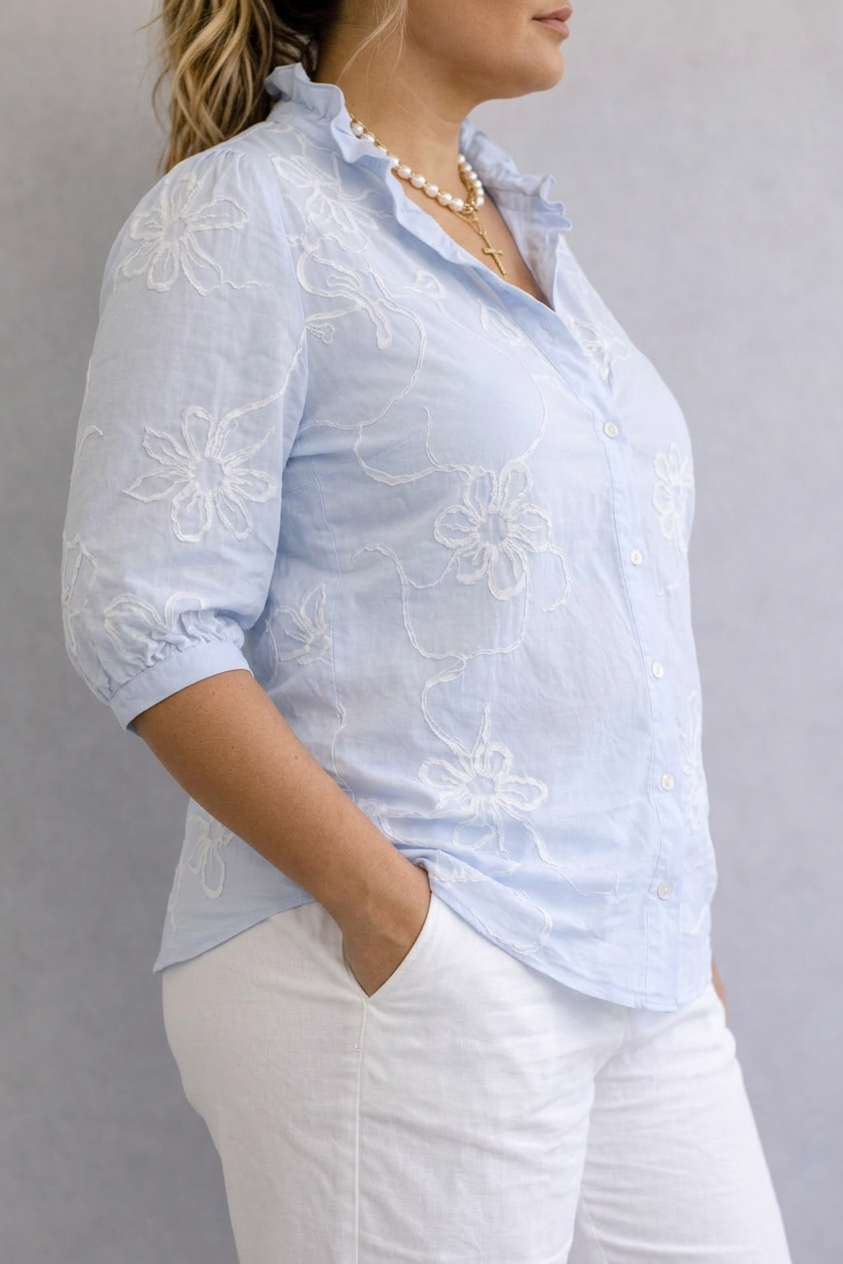 Gwendolyn | Blomstrete Bluse